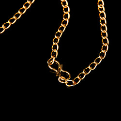 ゴージャス・ゴールド　ネックレス＆ピアスセット　インド伝統アクセサリー - サブ3