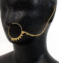 チェーン付きノーズピアス 【ゴールドシンプル】の商品写真