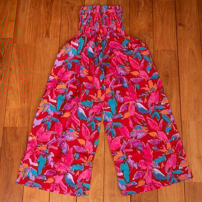 ローライズのカラフルプリントのワイドパンツの選択用写真