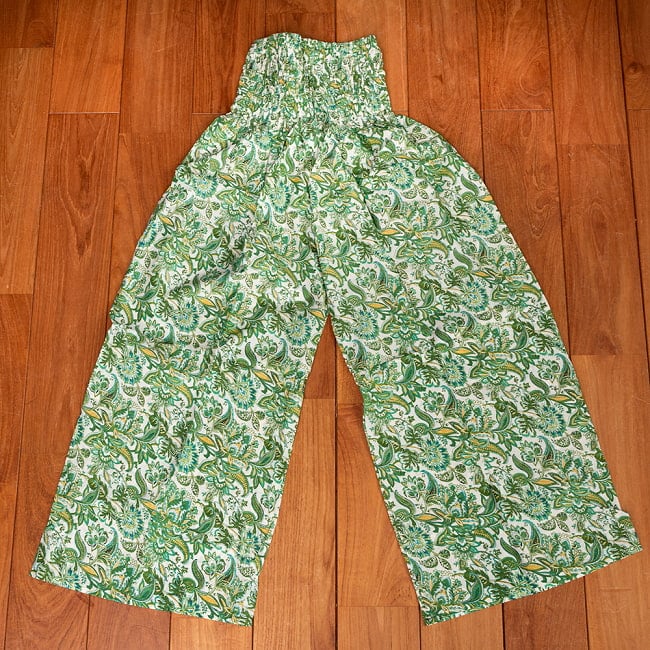 ローライズのカラフルプリントのワイドパンツの選択用写真