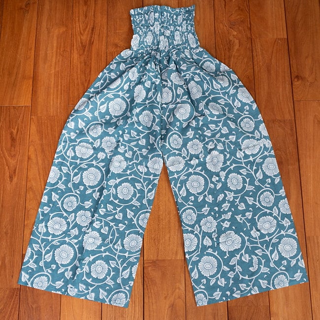 ローライズのカラフルプリントのワイドパンツの選択用写真