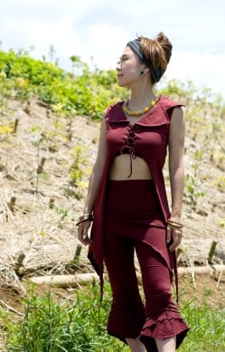 トライバル アンクル マーメイドパンツ - サブ4