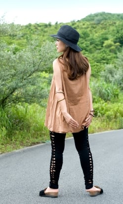 編み上げカッティング トライバルパンツ - サブ2