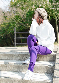 リラックスソフトレギンスパンツ 柔らかな質感が気持ちいい - サブ2