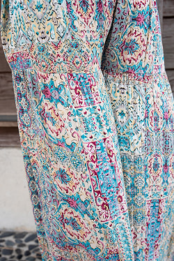 パステルプリントのプリーツワイドパンツ - サブ3