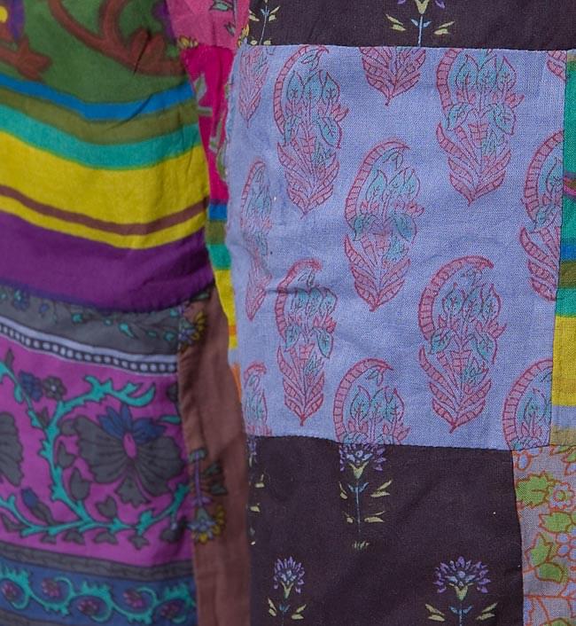 パッチワーク ハーフパンツ【青系】 5 - 柄をアップにしてみました。