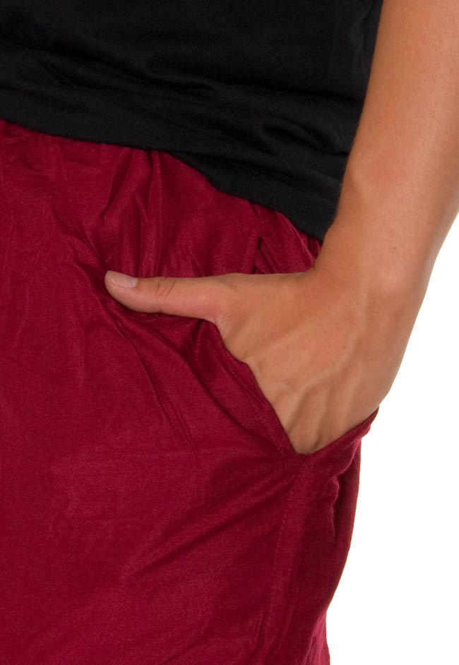 シンプルレーヨンパンツ 【黒】 3 - ポケットもついているので便利ですよ。(こちらは色違いの商品になります)