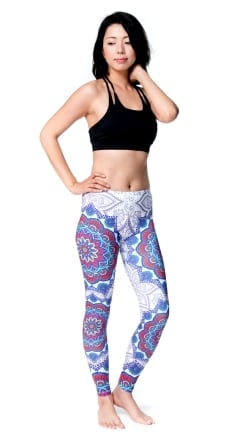 フルグラフィック マンダラ美脚ヨガレギンス - アーリーサマー - サブ2