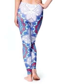 フルグラフィック マンダラ美脚ヨガレギンス - アーリーサマー - サブ4