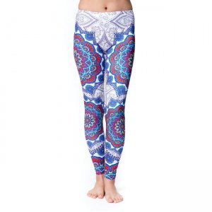 フルグラフィック マンダラ美脚ヨガレギンス - アーリーサマー(YOGA-PANTS-28)