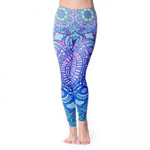 フルグラフィック マンダラ美脚ヨガレギンス - サイケデリックマンダラ(YOGA-PANTS-2)