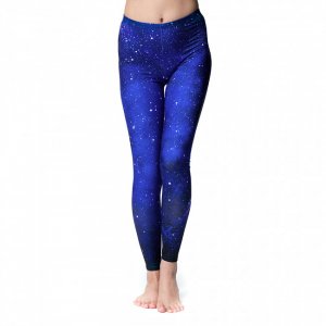 フルグラフィック マンダラ美脚ヨガレギンス - スペース(YOGA-PANTS-35)