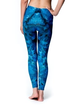 フルグラフィック マンダラ美脚ヨガレギンス - 深海 - サブ4