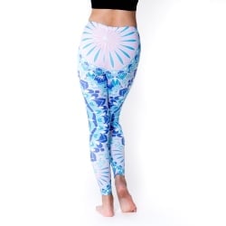 フルグラフィック マンダラ美脚ヨガレギンス - あじさい - サブ4