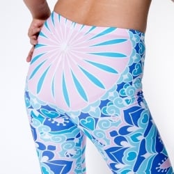 フルグラフィック マンダラ美脚ヨガレギンス - あじさい - サブ5
