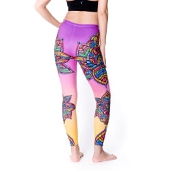 フルグラフィック マンダラ美脚ヨガレギンス - 極彩色マンダラ - サブ4
