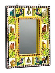 インドの動物フォトフレーム【黄色】の商品写真