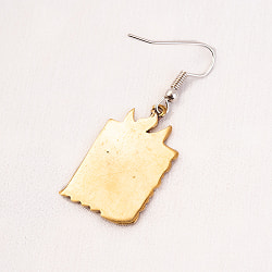 吉祥文様のメタルチベタンピアス カーラチャクラ テンフォールド シンボル - サブ5