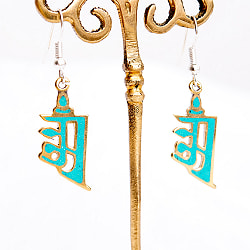 吉祥文様のメタルチベタンピアス ネワリオーン - サブ2