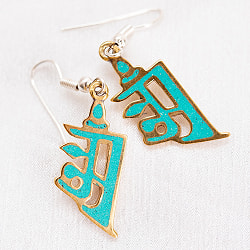 吉祥文様のメタルチベタンピアス ネワリオーン - サブ3