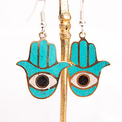 吉祥文様のメタルチベタンピアス 神秘の目 - サブ2