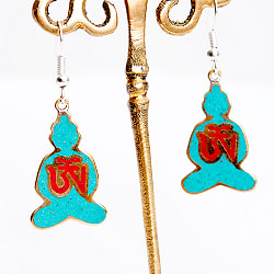 吉祥文様のメタルチベタンピアス ブッダオーン - サブ2