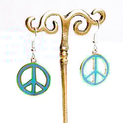 吉祥文様のメタルチベタンピアス ピースマーク - サブ2