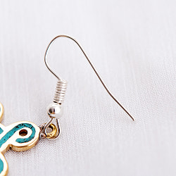 【全3種】吉祥文様のメタルチベタンピアス 吉祥紐 - サブ5