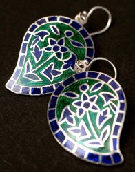 [一品物]ムガルのシルバーピアス - ペイズリーの商品写真