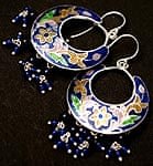 [一品物]ムガルのシルバーピアス - 円形ビーズ付きの商品写真