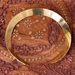 インドのゴールドメタル更紗模様チョーカー - サブ4