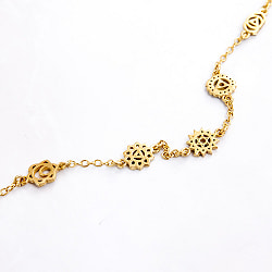 ゴールドカラーのシンプルデザイン　チャクラネックレス　小 - サブ3