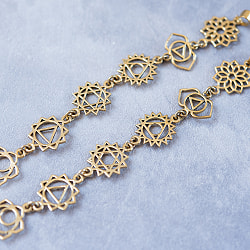 ゴールドカラーのシンプルデザイン　チャクラネックレス　ペンダント - サブ4