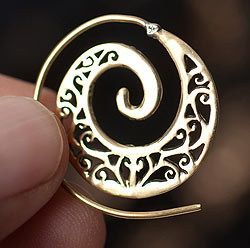 ペイズリー風うずまきピアス - サブ2