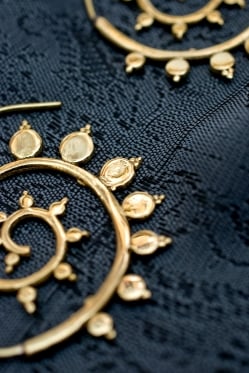 ドットのうずまきゴールドピアス - サブ2