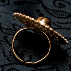 インドの伝統円形デザイン 天然石リング - サブ4