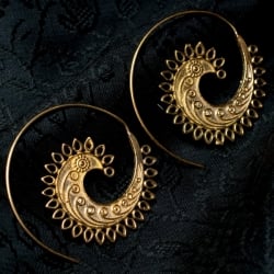 孔雀模様のうずまきピアス - サブ2