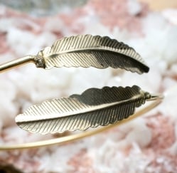 フェザーモチーフのメタルバングル - サブ3