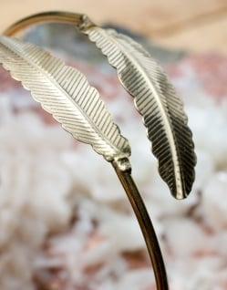 フェザーモチーフのメタルバングル - サブ4