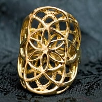 Flower Of Life のゴールドリング