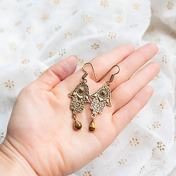 ハムサのゴールデンピアス（パワーストーン付） - サブ4