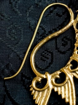 くじゃく羽根の艶めきピアス【ゴールド・シルバー】 - サブ4