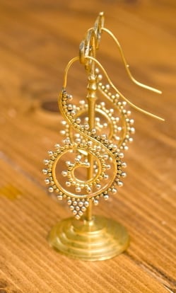 うずまきドットの艶めきゴールドピアス - サブ5