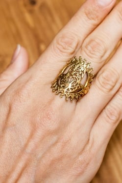 光輪とハムサのゴールドリング - サブ5