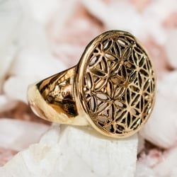 生命の花のゴールドリング - サブ4