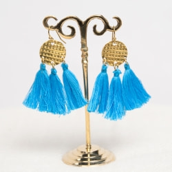 ゴールドプレートとタッセルのピアス - サブ2