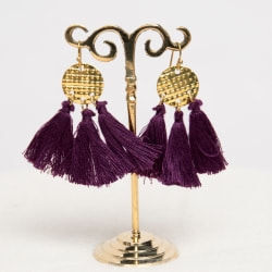 ゴールドプレートとタッセルのピアス - サブ3