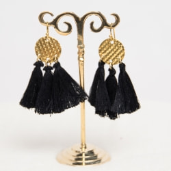 ゴールドプレートとタッセルのピアス - サブ4