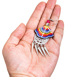 シルバーロッドと刺繍細工のピアス - サブ5