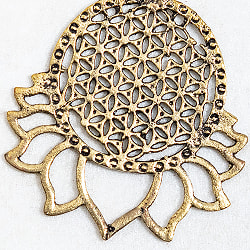 フラワー オブライフとロータスのピアス - サブ4